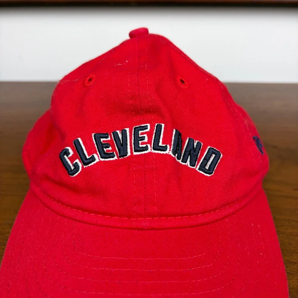 New Era Hat Child One Size Cleveland MLB Baseball‎ Red Adjustable Snapback